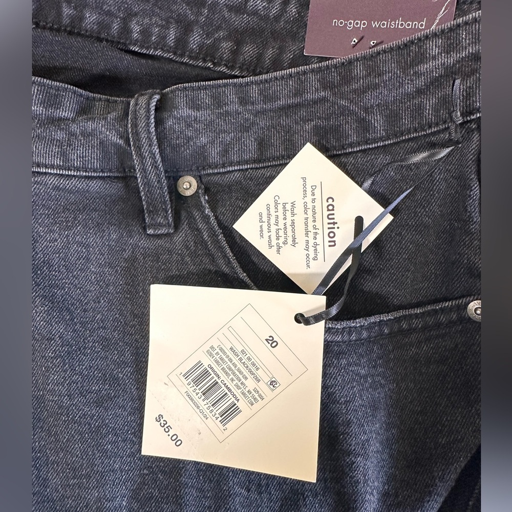 Women’s Ava & Viv high rise 90’s straight stretch no gap waistband READ INFO - Picture 6 of 13